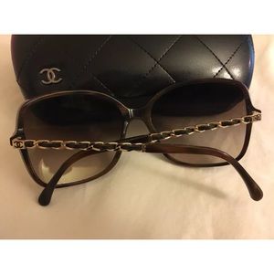 authentic Chanel 5210 Q Tortoise Brown Sunglasses